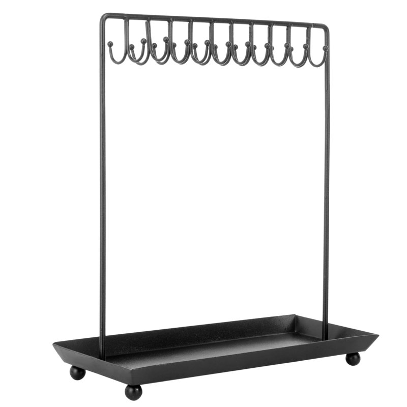 MyGift 20Hooks Jewelry Organizer With Tray Wayfair